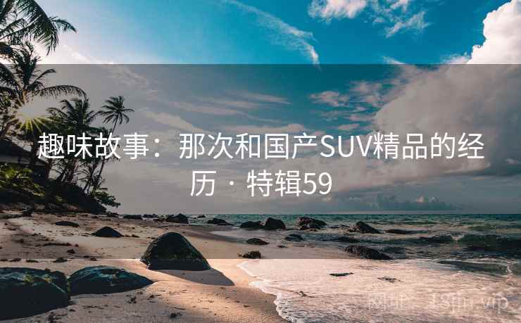 趣味故事：那次和国产SUV精品的经历 · 特辑59